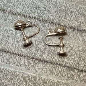 Vintage Silver Clip-On Earrings